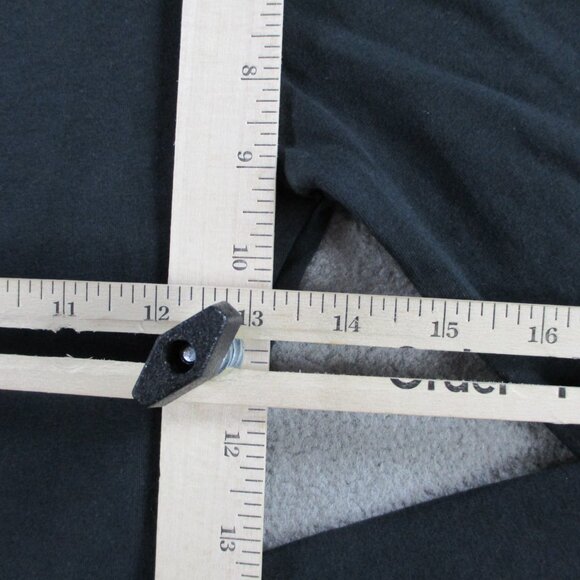 SKIMS Cotton Jersey Long Sleeve T Shirt Womens Small Soot Black Crewneck NEW - Picture 7 of 9